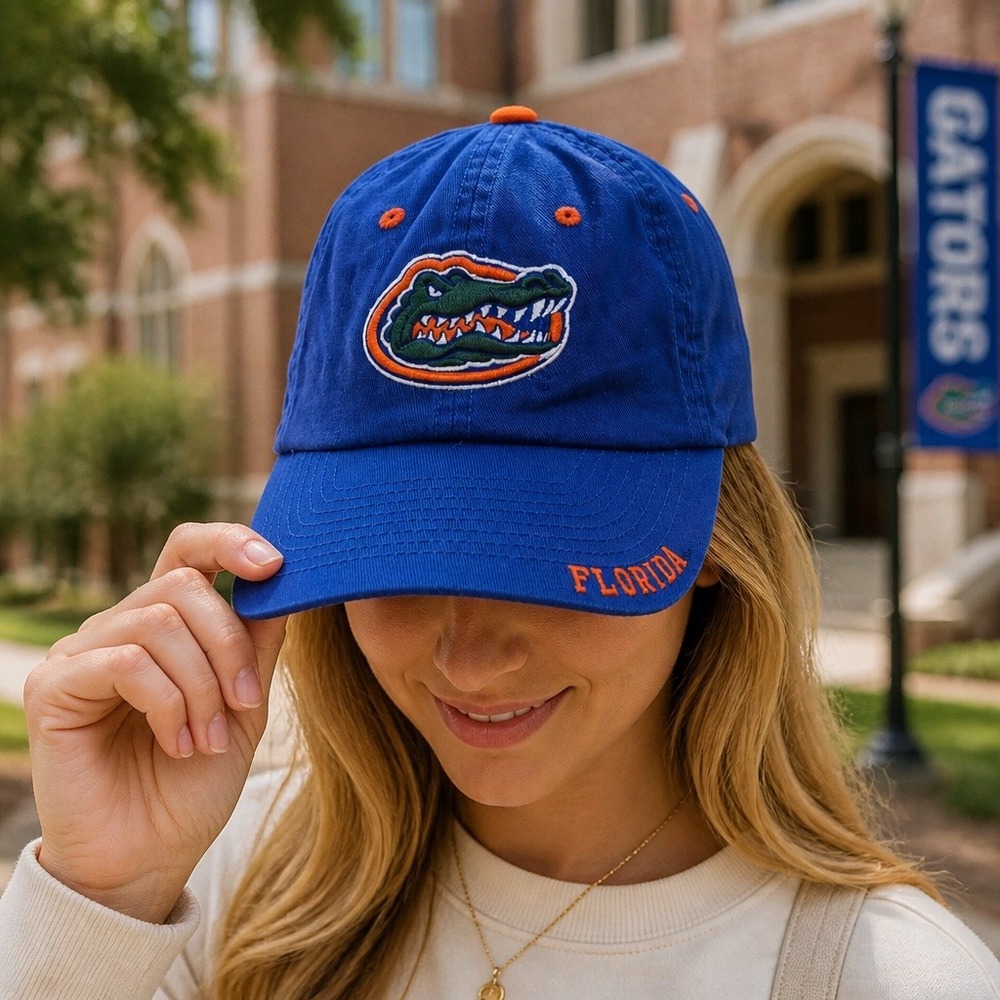 Florida Gators Captivating Headwear Blue Adjustable Dad Hat Cap